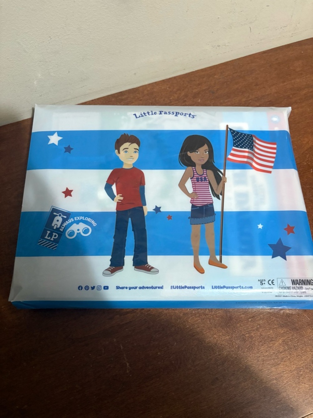 Little Passports Kids Activity Set - Blue, White, Red